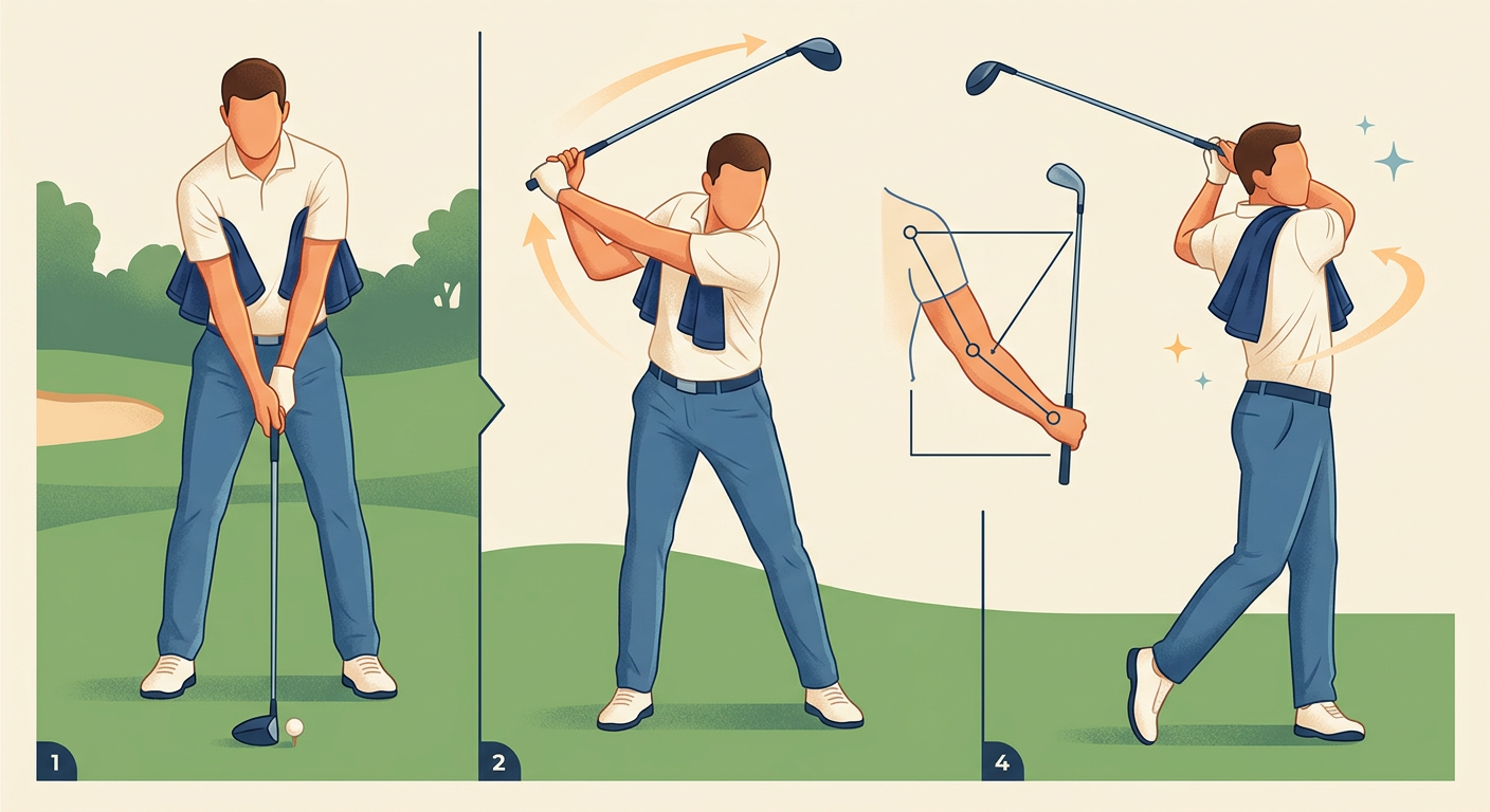 How to Perform the Towel Drill Correctly — towel drill for golf swing connection