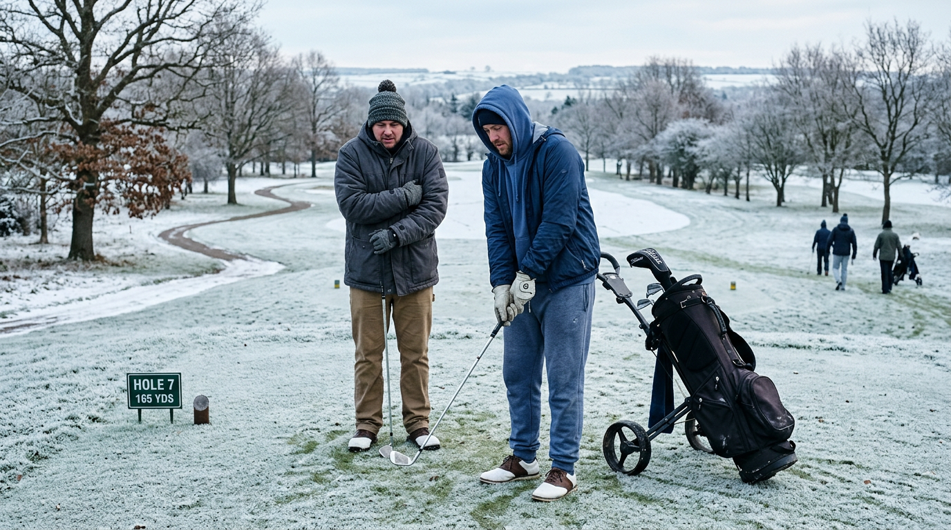 Illustration of Common Mistakes to Avoid with Winter Golf Apparel related to Essential Winter Golf Gear for Freezing Wea